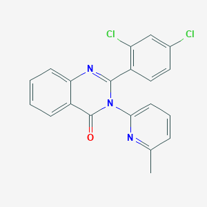 2-(2,4-DICHLOROPHENYL)-3-(6-METHYL-2-PYRIDYL)-4(3H)-QUINAZOLINONE - 