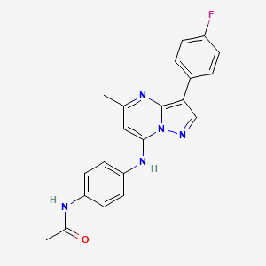 N-(4-{[3-(4-fluorophenyl)-5-methylpyrazolo[1,5-a]pyrimidin-7-yl]amino}phenyl)acetamide - 