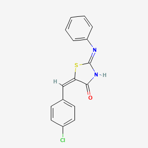 5-(4-chlorobenzylidene)-2-(phenylimino)-1,3-thiazolidin-4-one - 