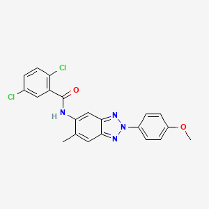 2,5-dichloro-N-[2-(4-methoxyphenyl)-6-methyl-2H-benzotriazol-5-yl]benzamide - 6175-32-2