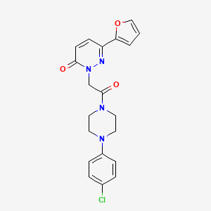 2-{2-[4-(4-chlorophenyl)piperazino]-2-oxoethyl}-6-(2-furyl)-3(2H)-pyridazinone - 