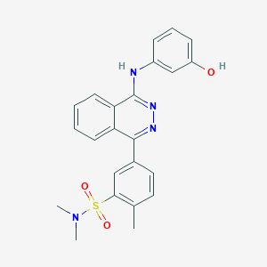 5-{4-[(3-hydroxyphenyl)amino]phthalazin-1-yl}-N,N,2-trimethylbenzenesulfonamide - 
