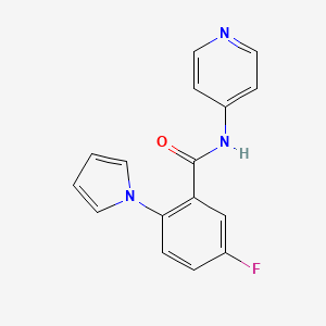 5-fluoro-N-(pyridin-4-yl)-2-(1H-pyrrol-1-yl)benzamide - 