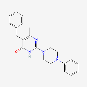 5-benzyl-6-methyl-2-(4-phenylpiperazin-1-yl)pyrimidin-4(3H)-one - 