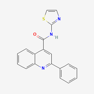 2-phenyl-N-(1,3-thiazol-2-yl)quinoline-4-carboxamide - 