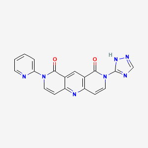 2-(PYRIDIN-2-YL)-8-(1H-1,2,4-TRIAZOL-5-YL)-1H,2H,8H,9H-PYRIDO[4,3-B]1,6-NAPHTHYRIDINE-1,9-DIONE - 