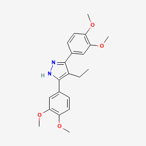 3,5-BIS(3,4-DIMETHOXYPHENYL)-4-ETHYL-1H-PYRAZOLE - 1159988-72-3