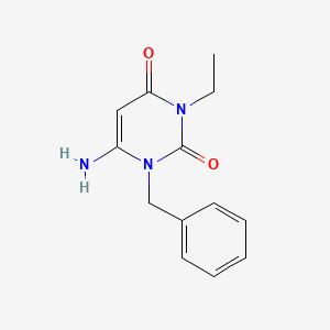6-amino-1-benzyl-3-ethyl-1,2,3,4-tetrahydropyrimidine-2,4-dione - 749219-03-2