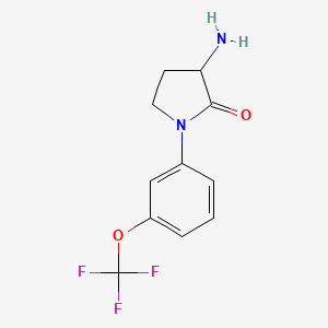 3-amino-1-[3-(trifluoromethoxy)phenyl]pyrrolidin-2-one - 192318-32-4