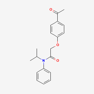 2-(4-acetylphenoxy)-N-phenyl-N-(propan-2-yl)acetamide - 180508-17-2