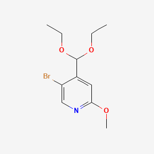 5-Bromo-4-(diethoxymethyl)-2-methoxypyridine - 2635937-11-8