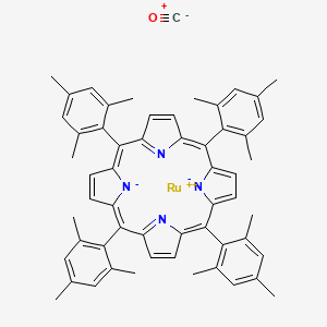 Carbonyl[5,10,15,20-tetrakis(2,4,6-trimethylphenyl)-21H,23H-porphinato]ruthenium(II) - 92669-43-7