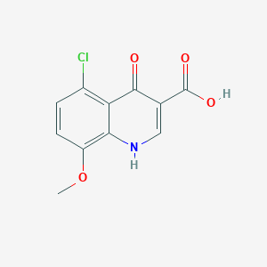 5-chloro-4-hydroxy-8-methoxyquinoline-3-carboxylic acid - 641993-16-0