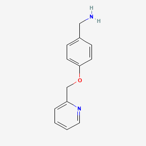 [4-(pyridin-2-ylmethoxy)phenyl]methanamine - 216144-62-6