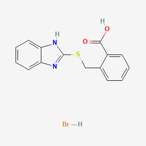 2-[(1H-1,3-benzodiazol-2-ylsulfanyl)methyl]benzoic acid hydrobromide - 1171584-84-1