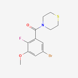 (5-Bromo-2-fluoro-3-methoxyphenyl)(thiomorpholino)methanone - 2586125-93-9