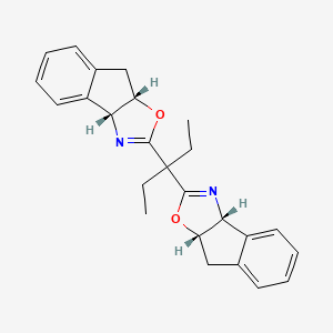 (3aR,3a'R,8aS,8a'S)-2,2'-(Pentane-3,3-diyl)bis(8,8a-dihydro-3aH-indeno[1,2-d]oxazole) - 1092582-89-2