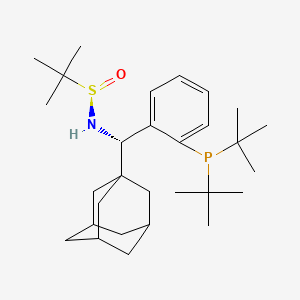 [S(R)]-N-[(S)-[2-(Di-tert-butylphosphino)phenyl]-adamantylmethyl]-2-methyl-2-propanesulfinamide - 2622154-87-2