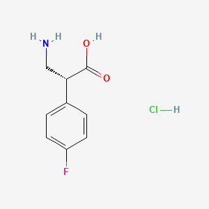 (R)-3-Amino-2-(4-fluorophenyl)propanoic acid hydrochloride - 2089388-79-2