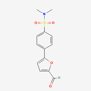 4-(5-formylfuran-2-yl)-N,N-dimethylbenzene-1-sulfonamide - 710294-54-5