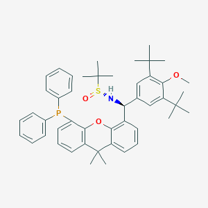[S(R)]-N-[(S)-[3,5-Di-tert-butyl-4-methoxyphenyl][5-(diphenylphosphino)-9,9-dimethyl-9H-xanthen-4-yl]methyl]-2-methyl-2-propanesulfinamide - 2565792-28-9