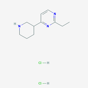 2-ethyl-4-(piperidin-3-yl)pyrimidine dihydrochloride - 1221724-27-1