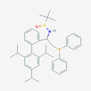 (R)-N-[(S)-2-(Diphenylphosphino)-1-(2',4',6'-triisopropyl-2-biphenylyl)ethyl]-2-methylpropane-2-sulfinamide - 2394923-81-8