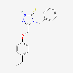 4-benzyl-5-((4-ethylphenoxy)methyl)-4h-1,2,4-triazole-3-thiol - 483970-24-7