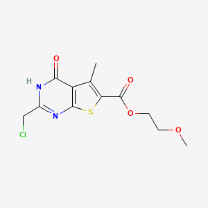 2-methoxyethyl 2-(chloromethyl)-5-methyl-4-oxo-3H,4H-thieno[2,3-d]pyrimidine-6-carboxylate - 727705-96-6