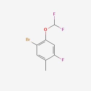 1-Bromo-2-(difluoromethoxy)-4-fluoro-5-methylbenzene - 2167304-78-9