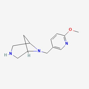 6-[(6-Methoxy-3-pyridyl)methyl]-3,6-diazabicyclo[3.1.1]heptane - 2306275-33-0