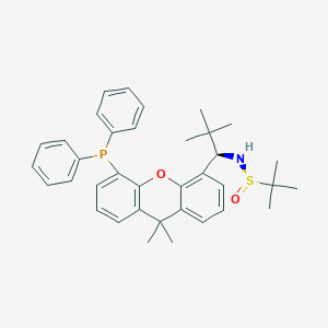 (R)-N-[(1R)-1-(5-diphenylphosphanyl-9,9-dimethylxanthen-4-yl)-2,2-dimethylpropyl]-2-methylpropane-2-sulfinamide - 2162939-92-4