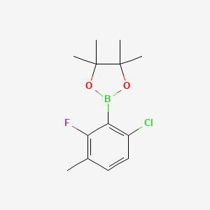 2-(6-Chloro-2-fluoro-3-methylphenyl)-4,4,5,5-tetramethyl-1,3,2-dioxaborolane - 1689528-85-5