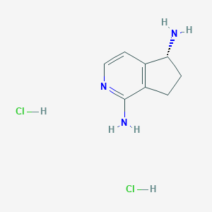 (5R)-5H,6H,7H-Cyclopenta[c]pyridine-1,5-diamine dihydrochloride - 2096419-45-1
