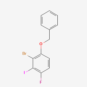 1-(Benzyloxy)-2-bromo-4-fluoro-3-iodobenzene - 2624417-71-4