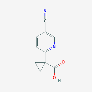 1-(5-Cyanopyridin-2-yl)cyclopropane-1-carboxylic acid - 2135331-49-4