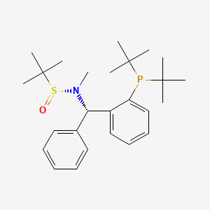 [S(R)]-N-[(1S)-1-[2-(Di-tert-butylphosphanyl)phenyl]phenylmethyl]-N,2-dimethyl-2-propanesulfinamide - 2253984-99-3