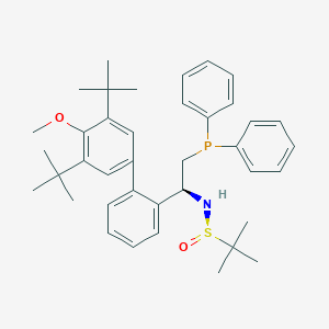 (R)-N-[(1S)-1-[2-(3,5-ditert-butyl-4-methoxyphenyl)phenyl]-2-diphenylphosphanylethyl]-2-methylpropane-2-sulfinamide - 1936438-26-4