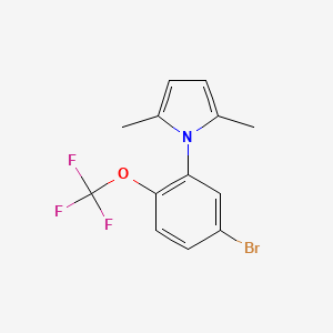 1-(5-Bromo-2-(trifluoromethoxy)phenyl)-2,5-dimethyl-1H-pyrrole - 2379322-25-3