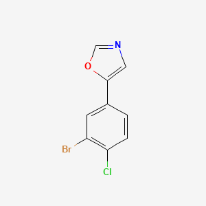 5-(3-Bromo-4-chlorophenyl)-1,3-oxazole - 2002122-55-4