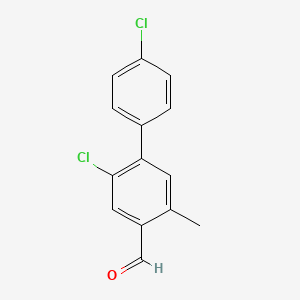 2,4'-Dichloro-5-methyl-[1,1'-biphenyl]-4-carbaldehyde - 2586126-36-3