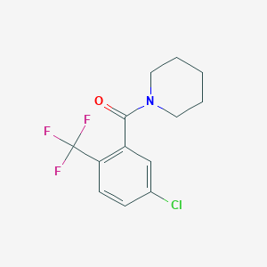 (5-Chloro-2-(trifluoromethyl)phenyl)(piperidin-1-yl)methanone - 2413441-09-3