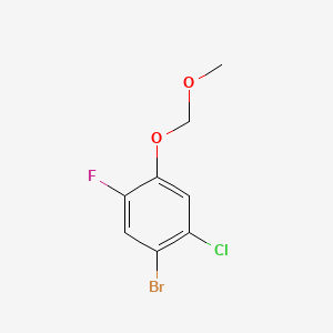1-Bromo-2-chloro-5-fluoro-4-(methoxymethoxy)benzene - 2586125-89-3