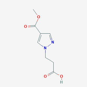 3-[4-(methoxycarbonyl)-1H-pyrazol-1-yl]propanoic acid - 1170943-03-9