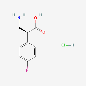 (S)-3-Amino-2-(4-fluorophenyl)propanoic acid hydrochloride - 2089388-86-1
