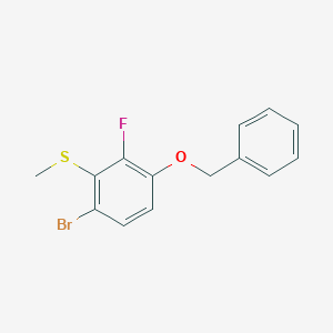 (3-(Benzyloxy)-6-bromo-2-fluorophenyl)(methyl)sulfane - 2379322-09-3