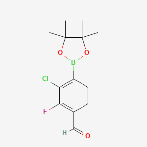 2-Chloro-3-fluoro-4-formylphenylboronic acid pinacol ester - 2121514-29-0