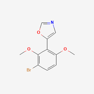 5-(3-bromo-2,6-dimethoxyphenyl)oxazole - 2364585-26-0
