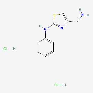 (4-Aminomethyl-thiazol-2-yl)-phenyl-amine dihydrochloride - 2097068-46-5