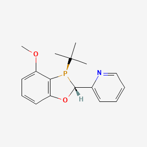 2-((2R,3R)-3-(tert-butyl)-4-methoxy-2,3-dihydrobenzo[d][1,3]oxaphosphol-2-yl)pyridine - 1542796-07-5